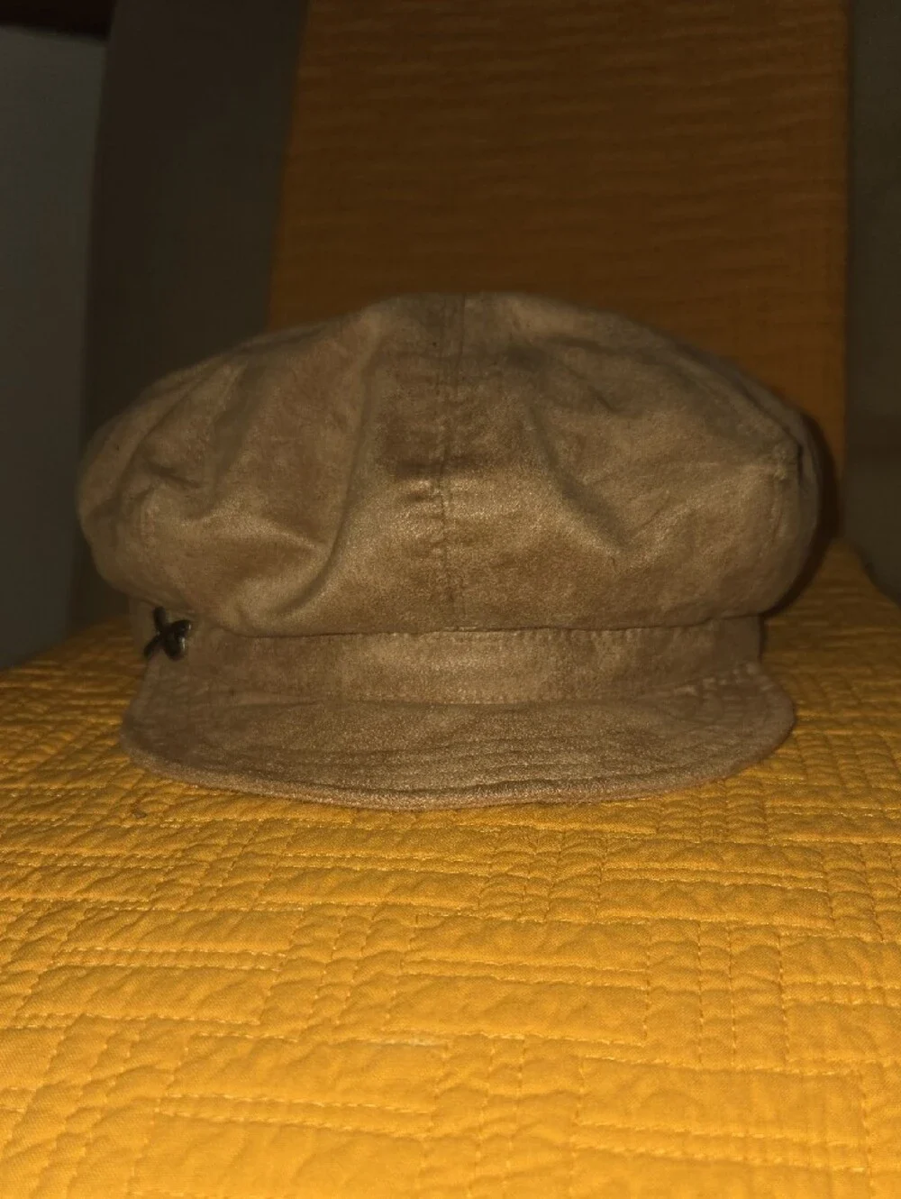 Betmar New York Suede Tan Baker Boy Cap